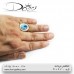 انگشتر مردانه نگین توپاز - کد:4027