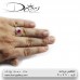 انگشتر مردانه نگین یاقوت قرمز - کد: 4029