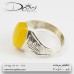 انگشتر مردانه عقیق زرد شرف الشمس- کد : 4058